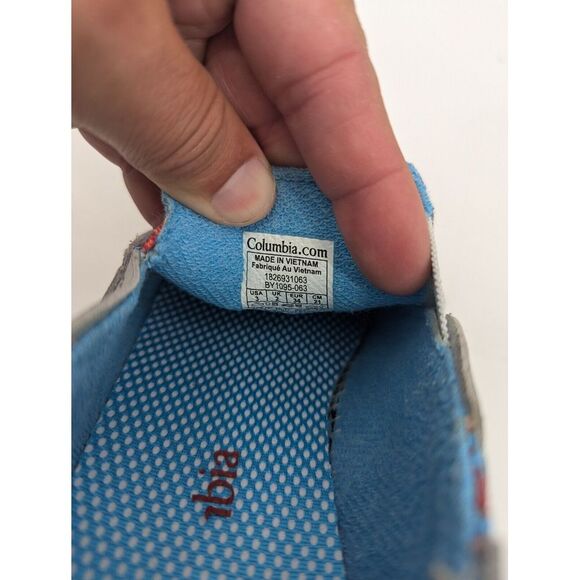 Columbia PFG Bahama Youth Boys Boat Shoes Blue Grey Red Slip On Sneaker Size 3 - Picture 11 of 11